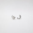 #BR373 - Broquel Luna Con Zirconia De Plata .925 - F35/