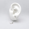 #BR382 - Broquel Elefante Con Piedra Zirconia De Plata .925 - F49/