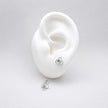 #BR381 - Broquel Con Piedra Zirconia Plata .925 - F50/