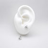 #BR381 - Broquel Con Piedra Zirconia Plata .925 - F50/
