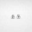 #BR381 - Broquel Con Piedra Zirconia Plata .925 - F50/