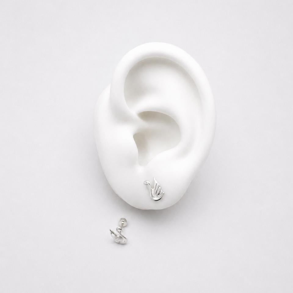 #BR363 - Broquel De Cisne Plata .925 - E34/