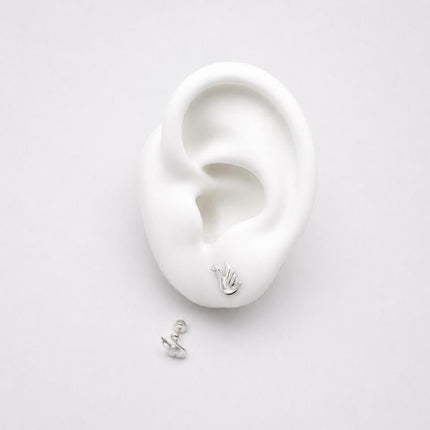 #BR363 - Broquel De Cisne Plata .925 - E34/
