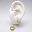 #H10111 - Huggies De 2 Oros y Zirconia De Oro 10k - J02/1.3