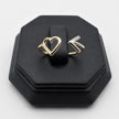 #AD10180 - Anillo De Corazón Y Flecha De Oro Y Oro Blanco 10k - I05/1