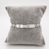 #ESC308 - Esclava Tejido Chino Con Corazones Plata .925 - A09/8.3