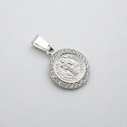 #D753 - Medalla De San Benito De Plata .925 - A10/1.8