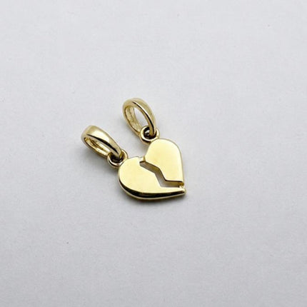 #D10271 - Dije De Corazón Pareja De Oro 10k - H17/.5
