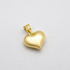 #D10274 - Dije De Corazón Bombacho De Oro 10k - H17/.6