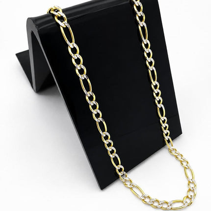 #C10181 - Cadena Cartier Diamantada Con Rodio De 3 mm De Oro 10k - H20/8.4