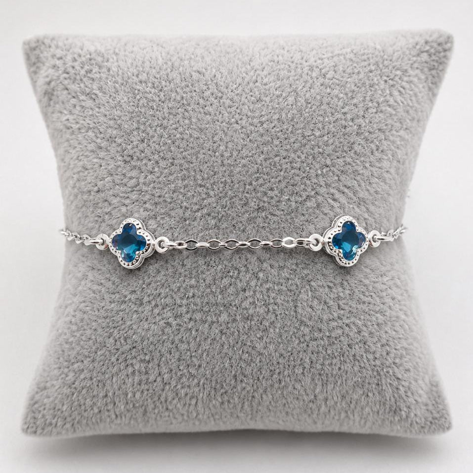 #PA344 - Pulsera Tipo Van Cleef De Plata .925 - A08/3.4