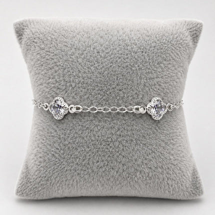 #PA344 - Pulsera Tipo Van Cleef De Plata .925 - A08/3.4