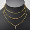 GOL226 - Gargantilla Triple De Oro Laminado 18k - LB0307