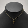 GOL227 - Gargantilla De Cruz De Oro Laminado 18k - LB020/
