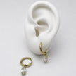 HOL179 - Huggies Elegante Con Piedra Zirconia De Oro Laminado 18k - LB030/