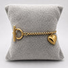 PAL236 - Pulsera De Corazón De Acero Laminado 18k - LB030/