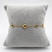 PAL244 - Pulsera De Corazones De Oro Laminado 18k - LB030/