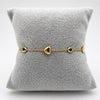 PAL244 - Pulsera De Corazones De Oro Laminado 18k - LB030/