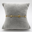 PAL244 - Pulsera De Corazones De Oro Laminado 18k - LB030/