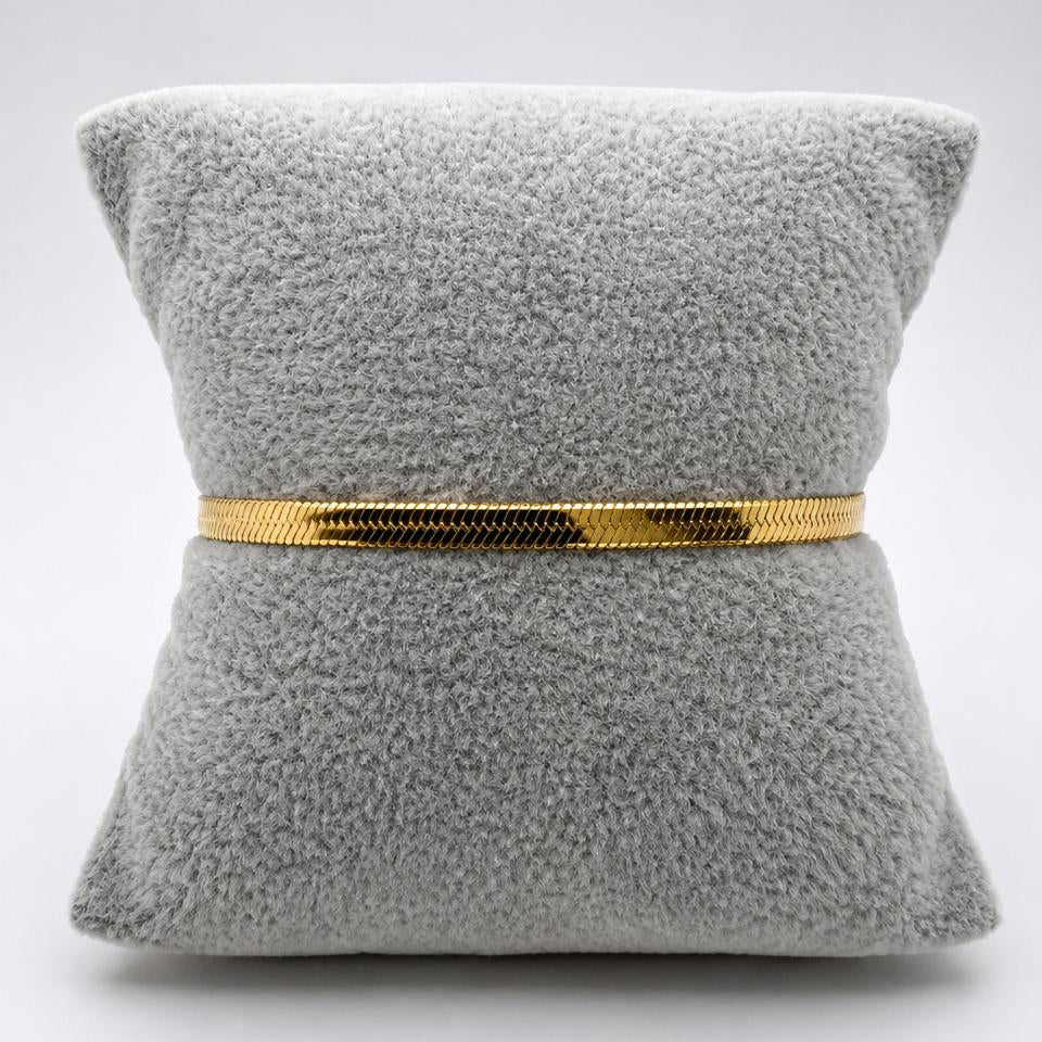 PAL245 - Pulsera De Pansa De Serpiente De Oro Laminado 18k - LB060/