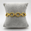 PAL237 - Pulsera Tipo Cadena De Acero Laminado 18k - LA035/