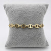PAL233 - Pulsera Tejido Marinera De Acero Laminado 18k - LB025/