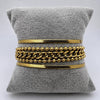 PAL242 - Pulsera Elegante De Acero Laminado 18k - LB045/