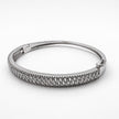 #AO126 - Pulsera Rígida Con Piedra Zirconia De Plata .925 - C30/13.5