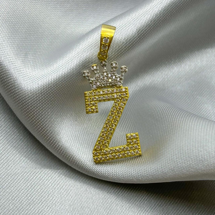 #HE163 - Dije Letras De Oro 10k - H04/3.5