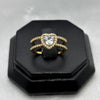 #AOL145 - Anillo Ajustable Corazón Con Piedra Zirconia Oro Laminado 18K - LA030/