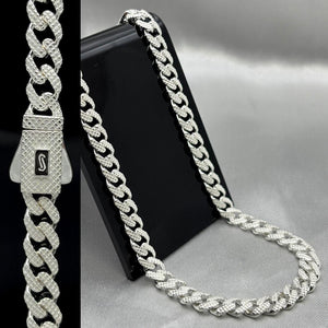 #CAD283 - Cadena Tipo Monaco Biselada Plata - 6 mm - B13/34.4