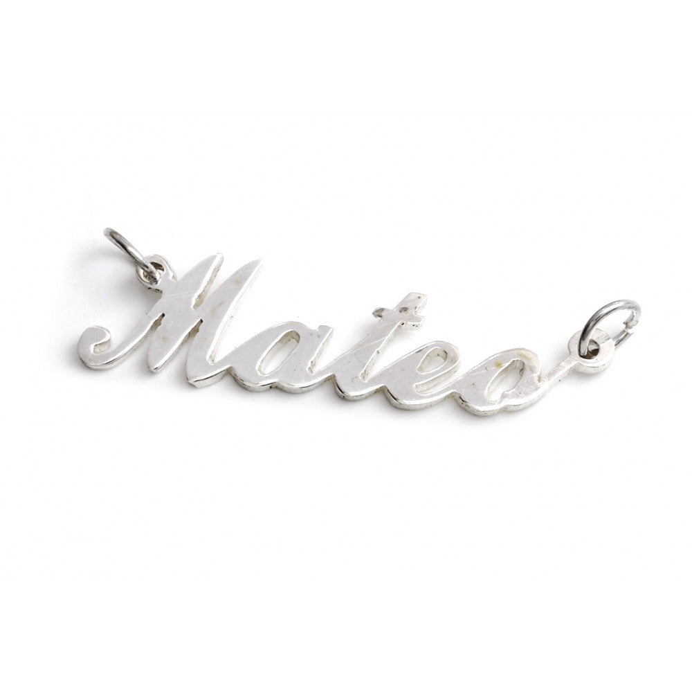 #HE103 - Dije De Nombre Personalizado De Plata - DE017/