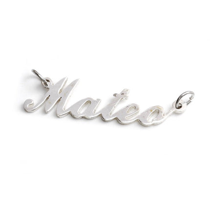 #HE103 - Dije De Nombre Personalizado De Plata - DE017/