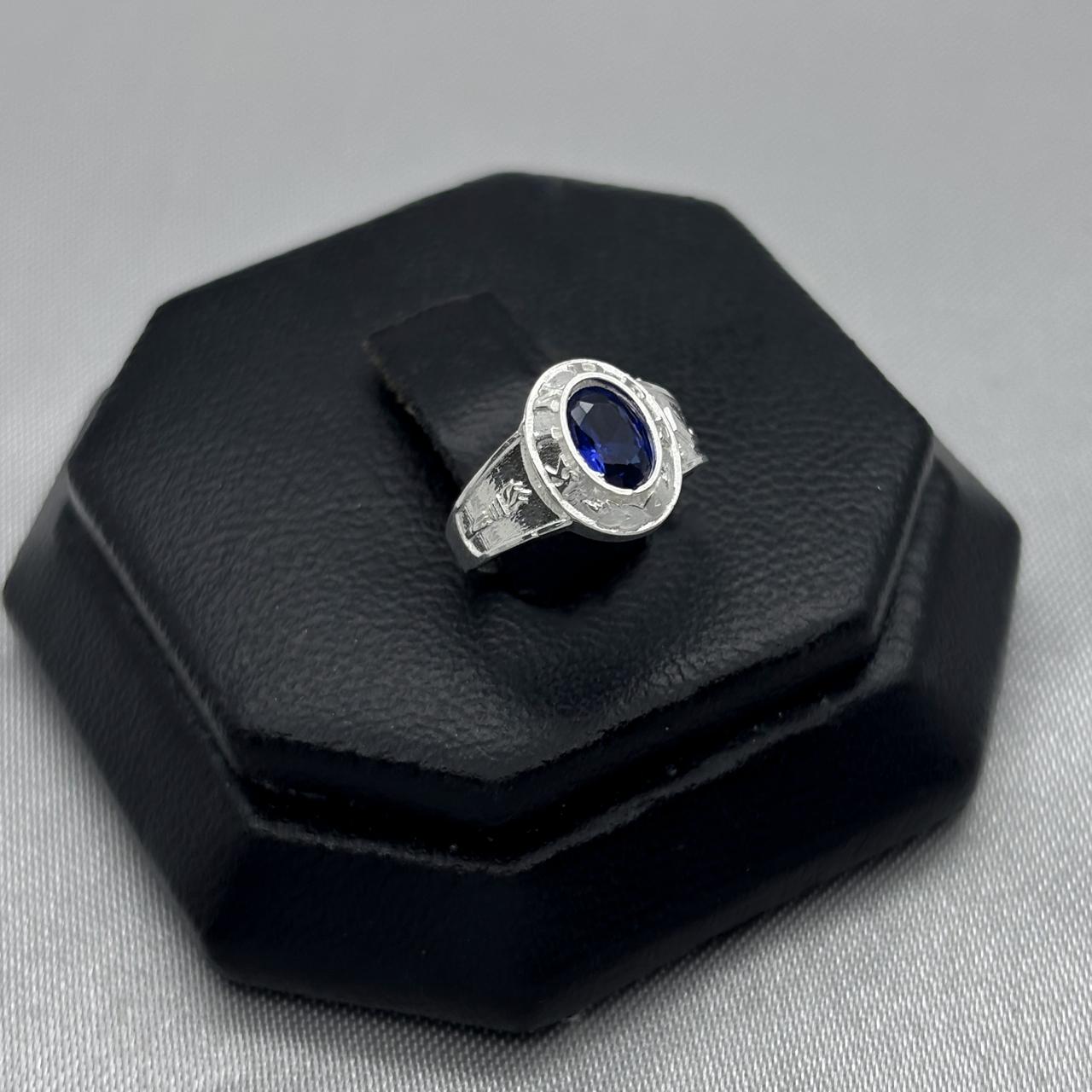 #AD314 - Anillo Graduación Kinder Con Zirconia Plata - A13/1.4