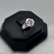 #AD314 - Anillo Graduación Kinder Con Zirconia Plata - A13/1.4