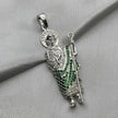 #D609 - Dije San Judas Tadeo Con Zirconia Plata - A09/13.8