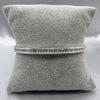 #PA492 - Pulsera Rígida Con Zirconia Plata / Baño De Rodio - B11/13.0