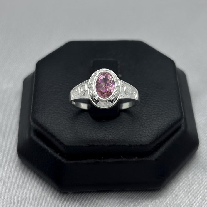 #AD343 - Anillo Graduación Primaria Con Zirconia Plata - A13/1.7