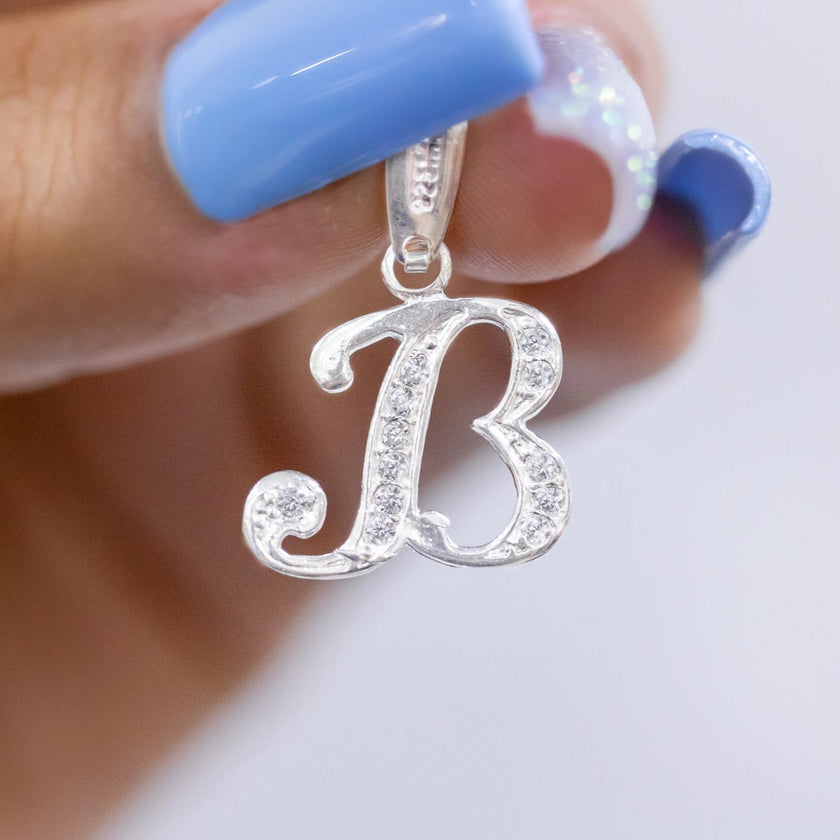 #D116 - Dije De Letra Con Zirconia De Plata - A10/1.2