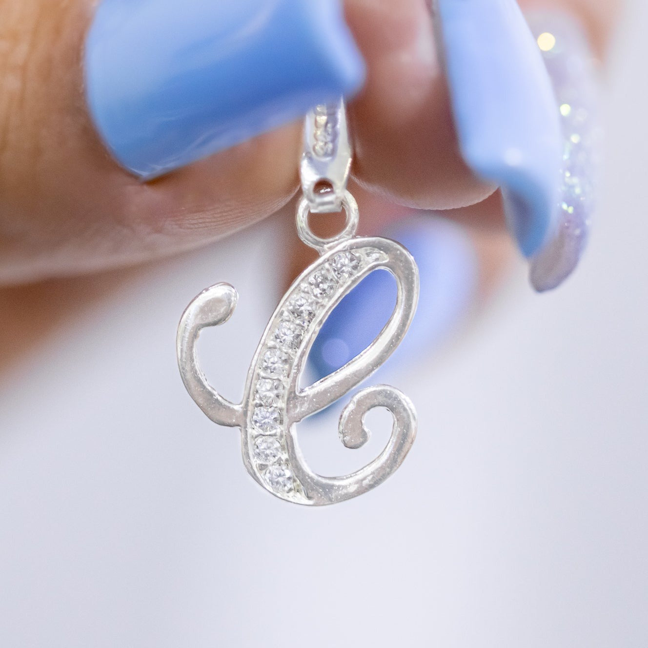 #D116 - Dije De Letra Con Zirconia De Plata - A10/1.2