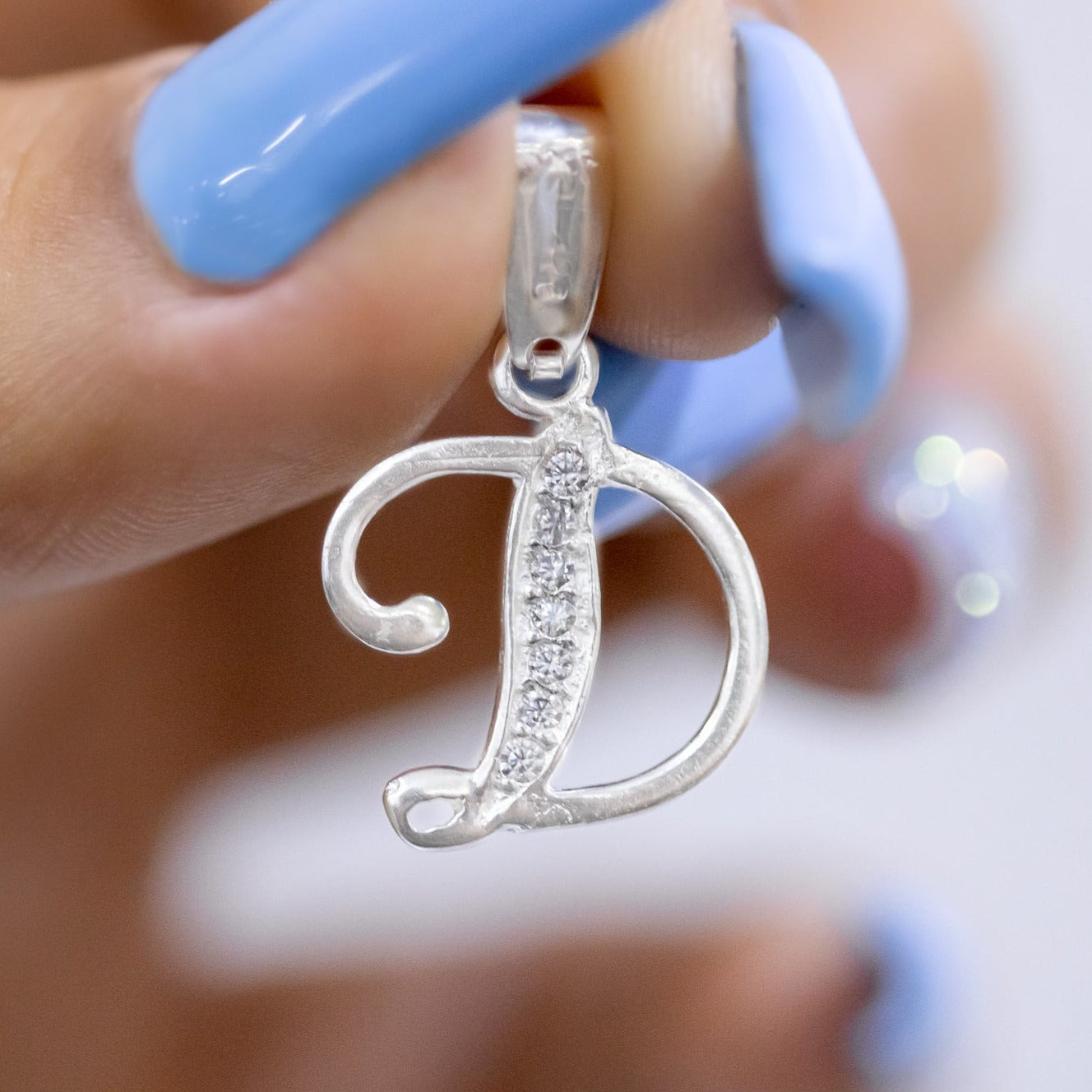 #D116 - Dije De Letra Con Zirconia De Plata - A10/1.2