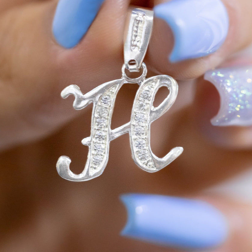 #D116 - Dije De Letra Con Zirconia De Plata - A10/1.2