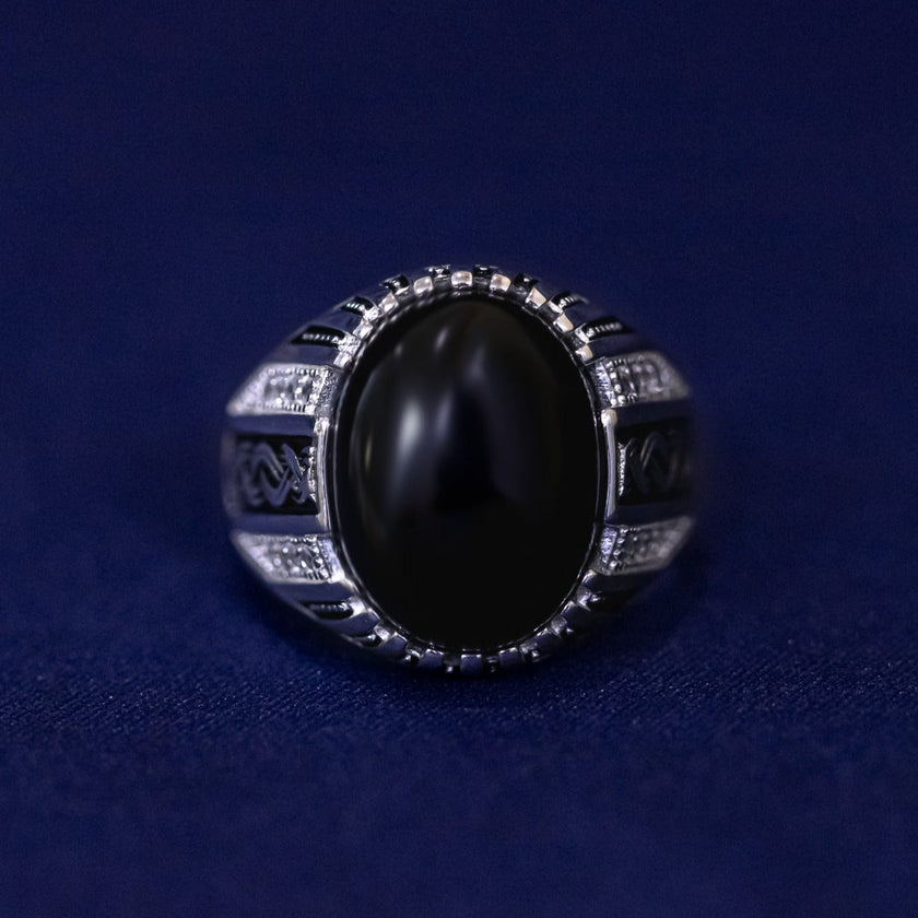 #AC103 - Anillo De Caballero De Plata - IP7.7