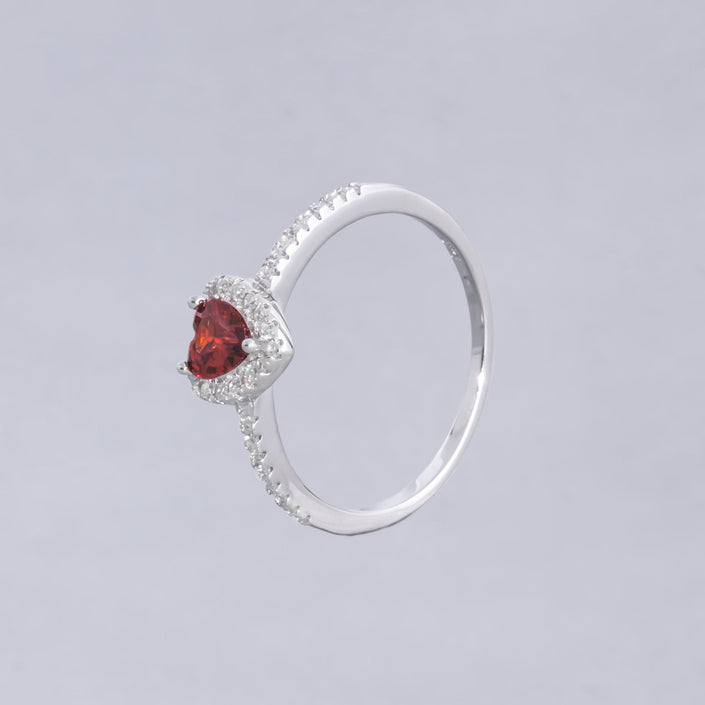 #AD149 - Anillo Corazón Plata - MI2.2