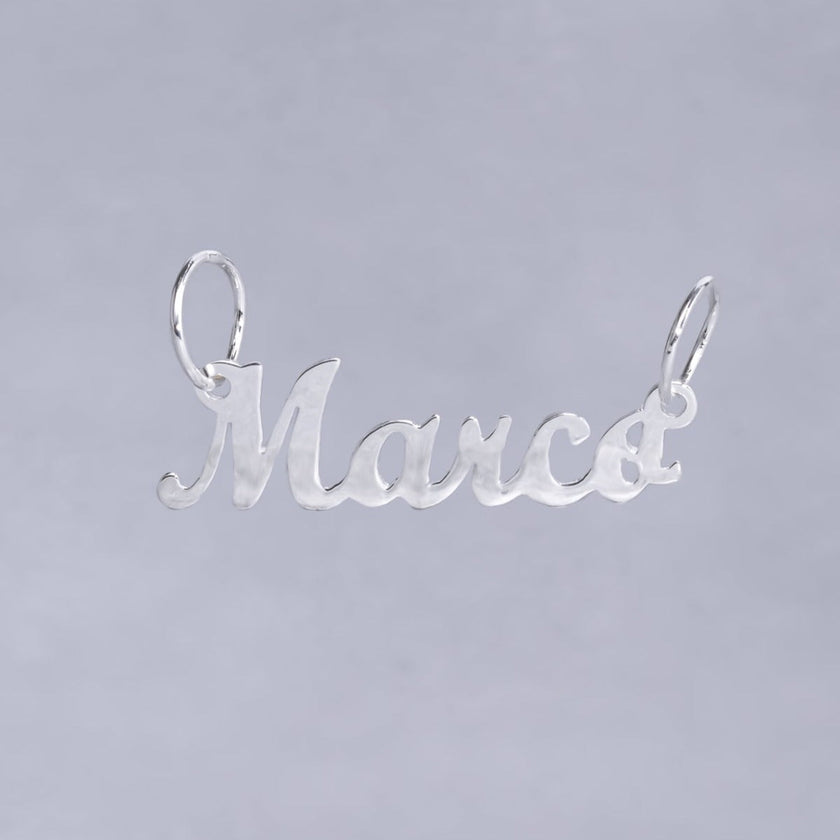 #HE103 - Dije De Nombre Personalizado De Plata - DE017/