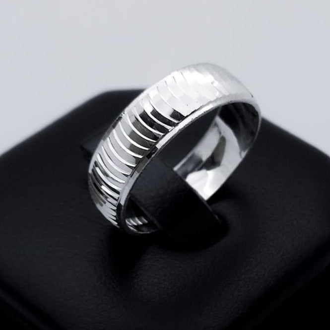 #AG114 - Argolla Diamantada - 6 mm - ZC2.6