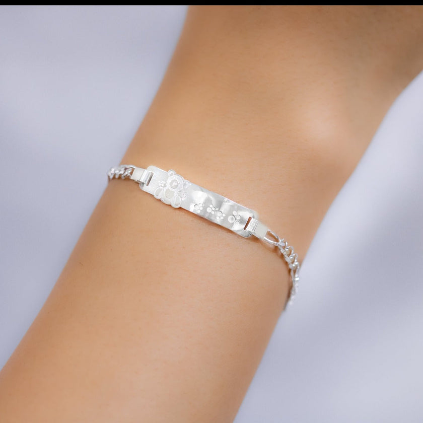 #ESC173 - Esclava De Oso/Osito Plata - A12/3.2